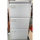 A Dudley three drawer filing cabinet, 47x62x101cm