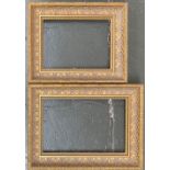 Two giltwood picture frames, internal dimensions 26.5x36.5cm and 29x45cm (2)