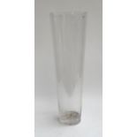 A very large glass vase, approx. 70cmH