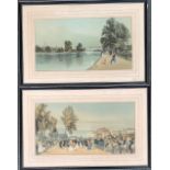 After Thomas Shotter Boys, 'The Horseguards from St. James?s Park', 44x23.5cm; together with one
