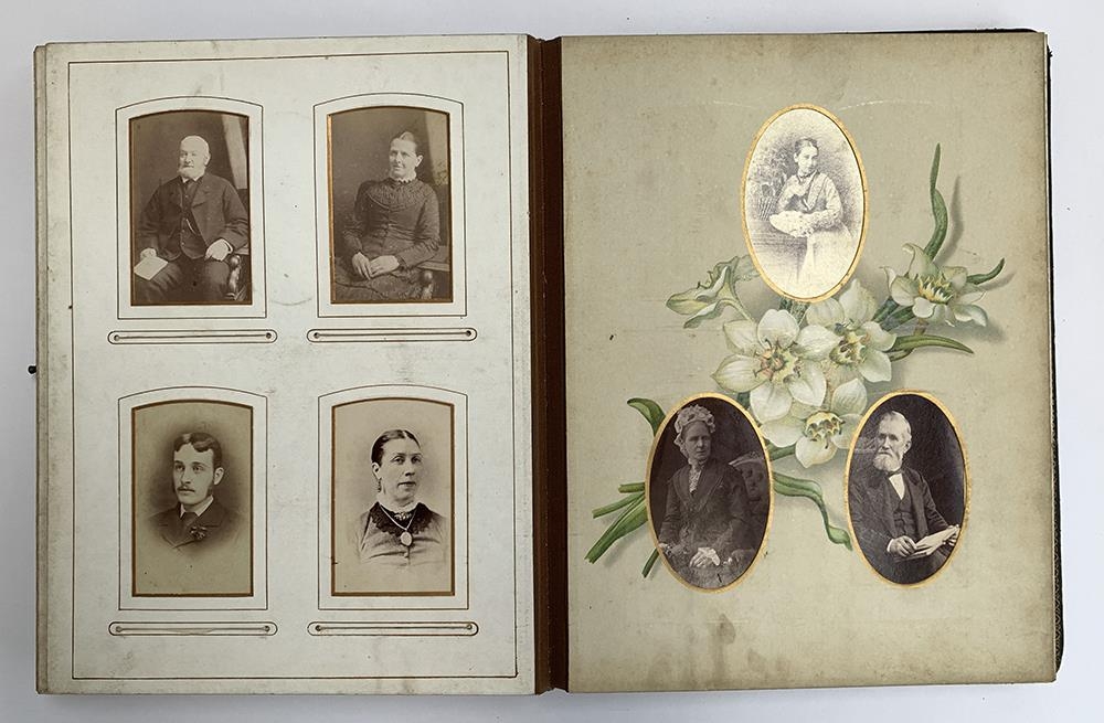 A late Victorian photograph album, containing approx. 110 photos - Image 5 of 8