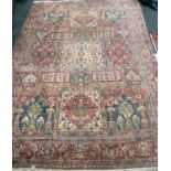 A large West Persian floral rug, 290x205cm