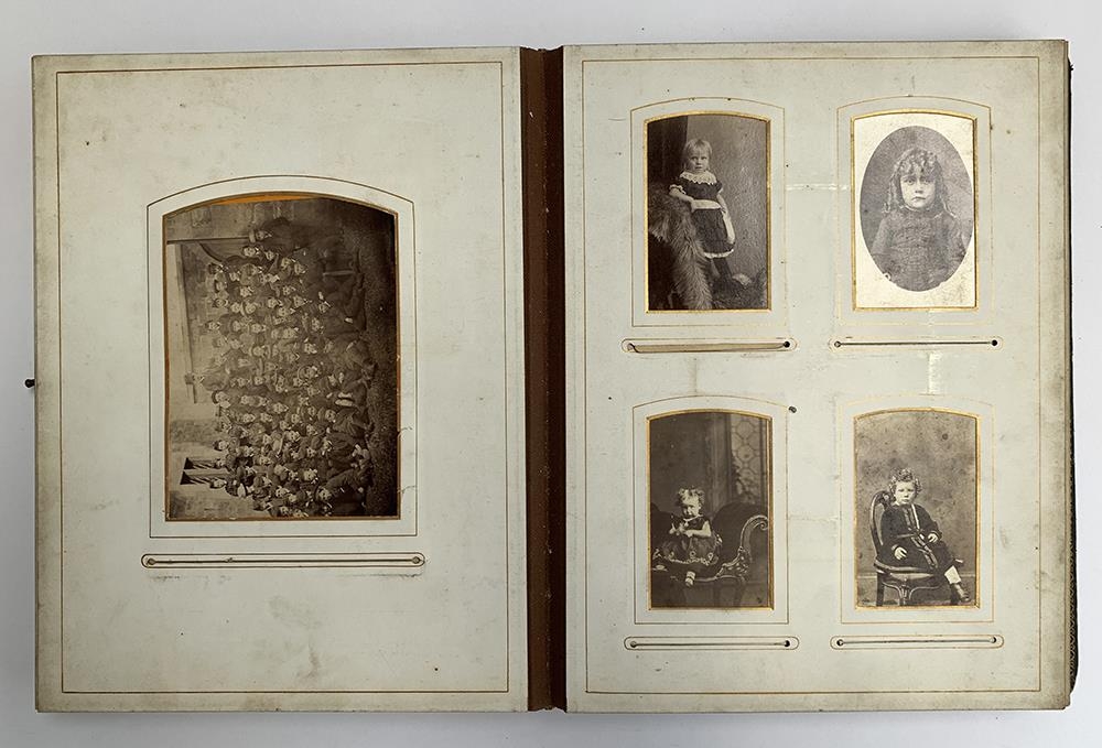 A late Victorian photograph album, containing approx. 110 photos - Image 4 of 8