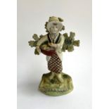 A Walton Pearlware figure of a girl with Walton mark to reverse