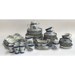 A Georgetown Collection by Wedgwood 'Springfield' pattern blue and white part dinner service,
