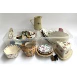 A mixed lot of ceramics to include New Chelsea part tea set, white dogwood Royal Albert cheese