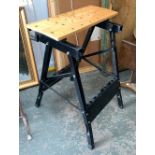 A workmate style folding bench