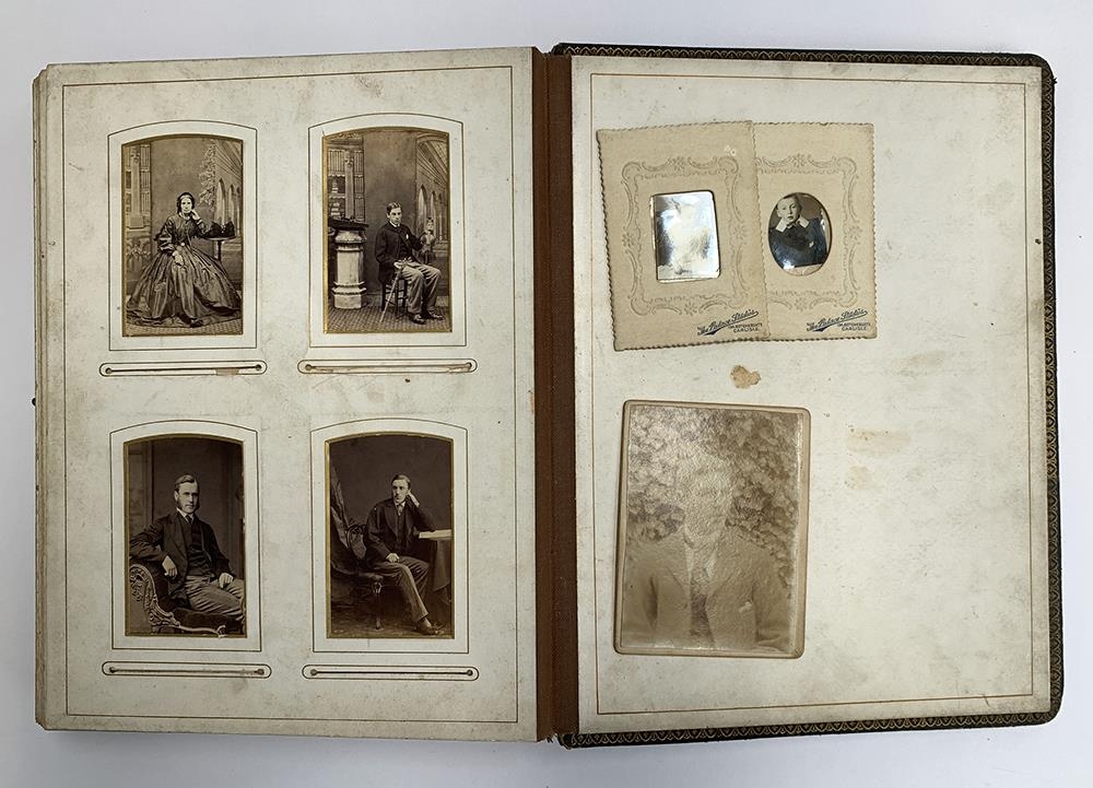 A late Victorian photograph album, containing approx. 110 photos - Image 8 of 8