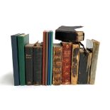 A mixed lot of books to include various 19th century bibles and early 20th century cookery books