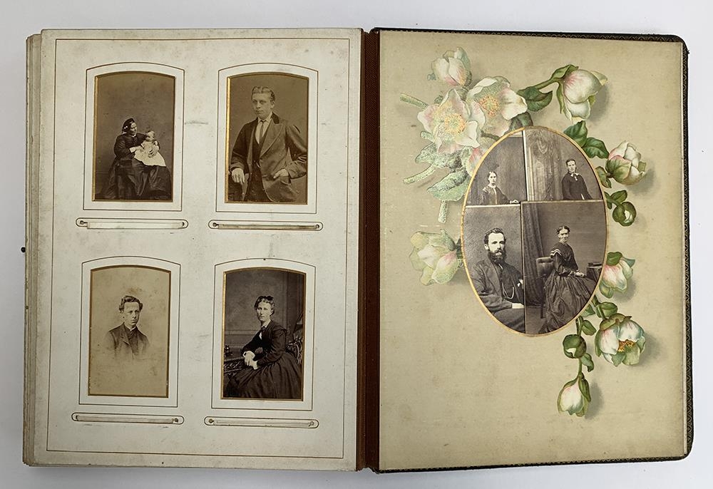 A late Victorian photograph album, containing approx. 110 photos - Image 7 of 8