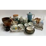 A mixed lot of kitchenware to include various Royal Worcester ramekins; Portmeirion Botanic