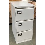 A Triumph three drawer filing cabinet, 47x62x102cmH