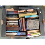 A mixed box of books to include hardbacks, Anne Rice etc