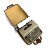 A Lettera 22 portable typewriter in case