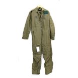 An RAF aircrew coverall Mk14A, size 9, chest 107/115; height 180/188