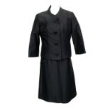 A Maxlin black maternity dress with pleats to front; together with a Cresta wool overcoat, with belt