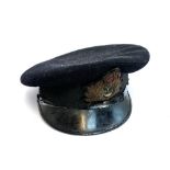 A naval officer's peaked cap