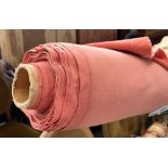A roll of pink velvet