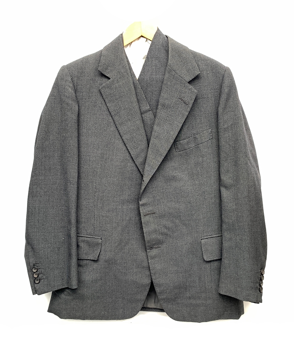 A Davies & Son London 1970s single breasted pinstripe suit, button fly, tunnel top and turnups, - Image 2 of 2