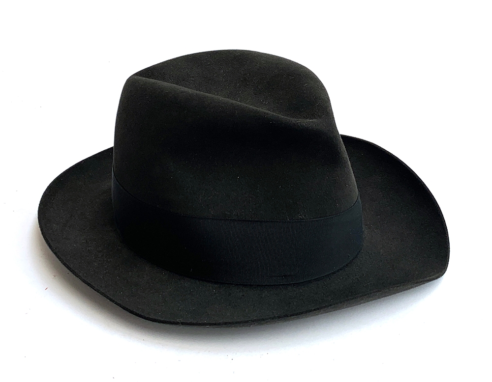 A Lock & Co. grey felt fedora, size 7 1/2