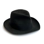 A Lock & Co. grey felt fedora, size 7 1/2