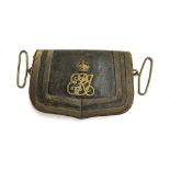 Victorian Army officers cross belt pouch