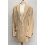 An Oliver Brown of Chelsea Irish linen two piece suit, with an associated waistcoat, 46" chest,