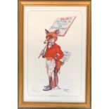 Bryn Parry (British 1956-), 'The March Fox, signed in pencil 237/500, 37x24cm