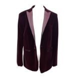 A Moss of London slim fit single breasted smoking jacket, 40" chest; together with an associated
