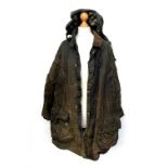 A vintage Barbour Gamefair jacket, with hood, 44" chest