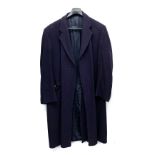 A Berwin & Berwin for Harrods cashmere overcoat, 46" chest, some wear