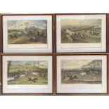 A set of four colour plates after F.C. Turner, 'The Vale of Aylsbury Steeplechase', each 26x37cm (4)