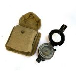 A WWII British army marching compass Mk. III by T.G. Co. Ltd., of London, B211936, dated 1939