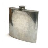 A Connolly English Pewter oversized hip flask, 27cmH, 30cmH to cap