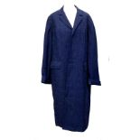 A ladies tailored cotton overcoat, size 10; together with a mohair evening skirt, full length, and a
