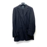 A Davies & Son London 1970s single breasted pinstripe suit, button fly, tunnel top and turnups,