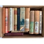 A mixed box of books, mainly on the subject of sporting and fishing, to include 'The Lonsdale