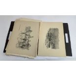 A portfolio of Snaffles prints, book pages, etc