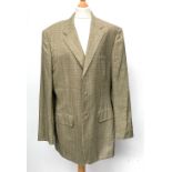 A Chester Barrie cashmere single breasted jacket, in light check