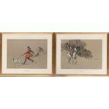 A pair of colour prints after Lionel Edwards, 'Tally Ho' and 'The Terrier Man', each 37x52cm