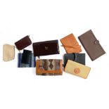 A mixed lot of ladies wallets, notebooks, etc, to include Biblos, Lancel, and Trussardi