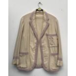 A wool boating blazer, the badge with crossed blades reading DUBC, 38-40" chest