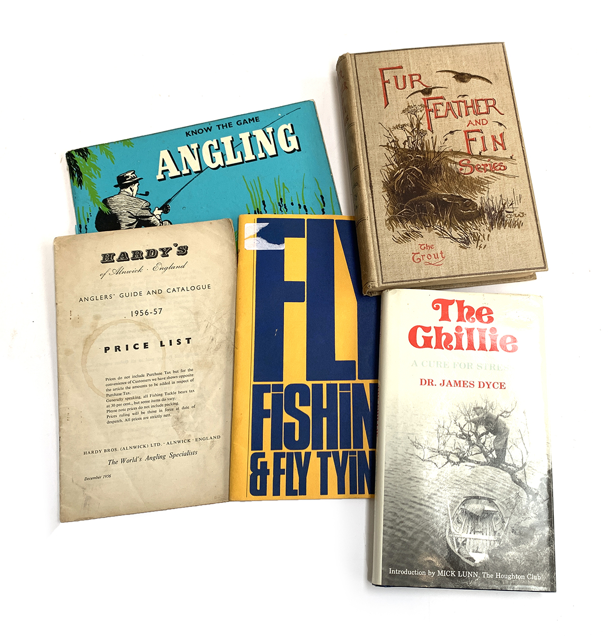 Fishing interests books, to include Dr. James Dyce, 'The Ghillie, a Cure for Stress', signed by the