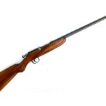 A Webley & Scott .410 single barrelled bolt-action shotgun, S/N 7677, length of barrel 25"