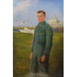 Eugen Rosenfeld (1870-1940), portrait of a German Aerobatic Champion Wilhem Stör 1893-1977, signed l