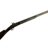 An antique percussion rifle, the barrel marked KL (s) 108/54, length of barrel 37"