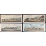 After Henry Alken, a set of four coloured engravings of racing interest, 'Newmarket', 'Epsom', '