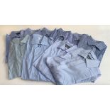 A mixed lot of 10 shirts, 17/17 1/2 " collars, to include T.M Lewin, Charles Tyrwhitt etc