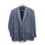 A Ralph Lauren single breasted light tweed jacket, 44" chest; together with a summer weight linen