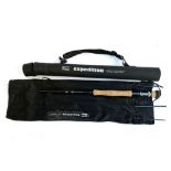 Shakespeare Expedition 8'6" 5 Section Travel Fly Rod #5/6 in travel tube and bag